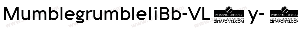 MumblegrumbleIiBb-VL8y字体转换