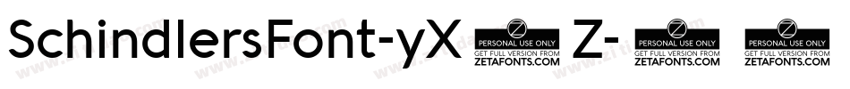SchindlersFont-yX8Z字体转换 SchindlersFont-yX8Z字体转换