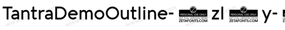 TantraDemoOutline-3zl8y字体转换