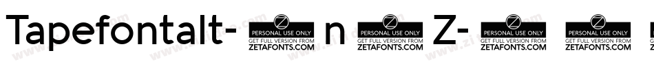 Tapefontalt-1n8Z字体转换