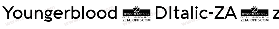 Youngerblood3DItalic-ZA8z字体转换 Youngerblood3DItalic-ZA8z字体转换