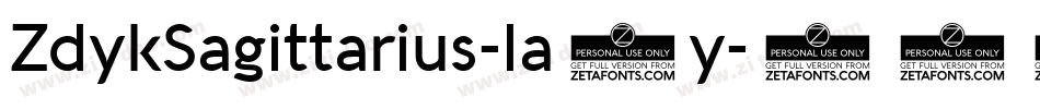ZdykSagittarius-la8y字体转换