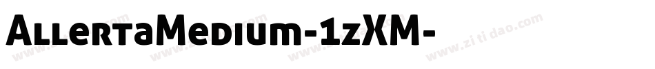 AllertaMedium-1zXM字体转换