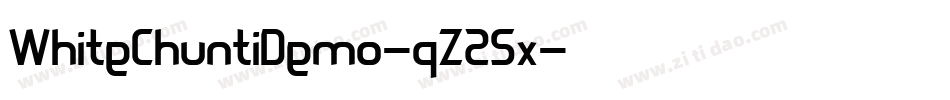 WhiteChuntiDemo-qZ25x字体转换