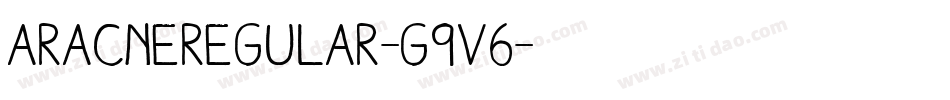 AracneRegular-g9v6字体转换