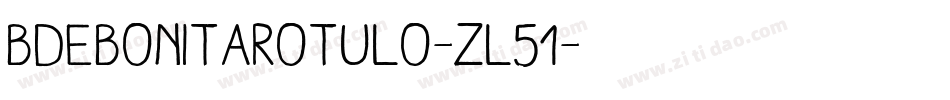 BDeBonitaRotulo-zl51字体转换