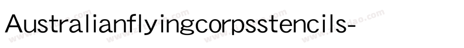 Australianflyingcorpsstencils-xxym字体转换