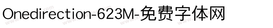 Onedirection-623M字体转换