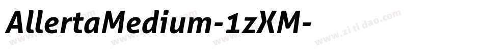 AllertaMedium-1zXM字体转换