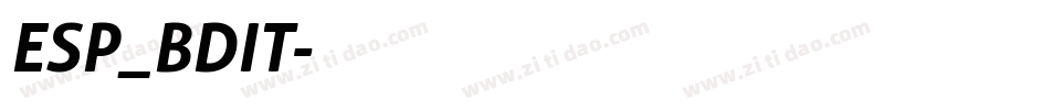 ESP_BDIT字体转换