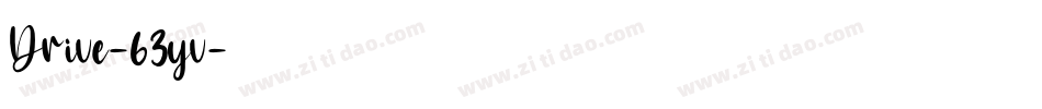 Drive-63yv字体转换