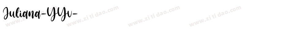 Juliana-YYv字体转换
