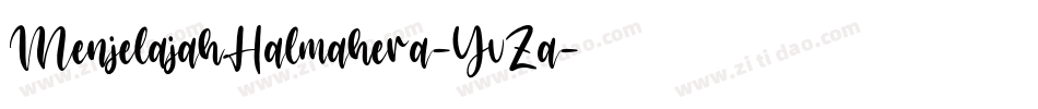 MenjelajahHalmahera-YvZa字体转换