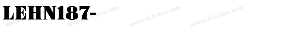 LEHN187字体转换
