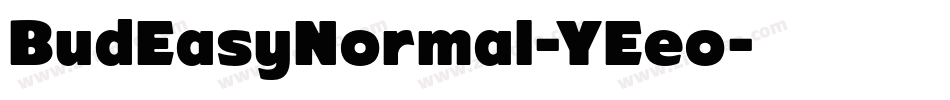 BudEasyNormal-YEeo字体转换