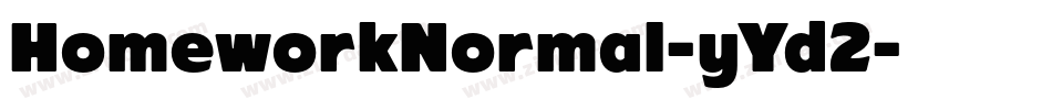 HomeworkNormal-yYd2字体转换