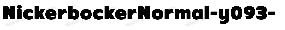 NickerbockerNormal-y093字体转换