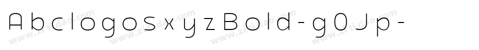 AbclogosxyzBold-g0Jp字体转换