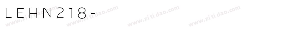 LEHN218字体转换