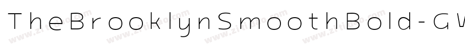 TheBrooklynSmoothBold-GWoq字体转换