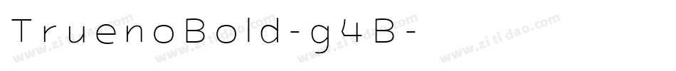 TruenoBold-g4B字体转换