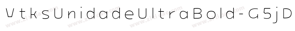VtksUnidadeUltraBold-G5jD字体转换
