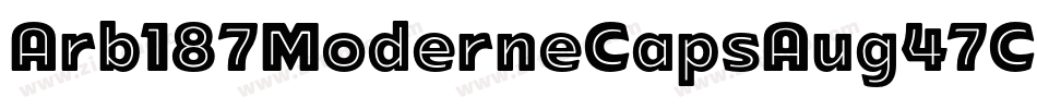 Arb187ModerneCapsAug47CasNormal-RqPE字体转换