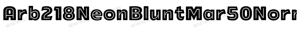 Arb218NeonBluntMar50NormalItalic-J8Ga字体转换