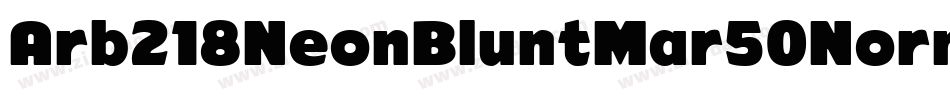 Arb218NeonBluntMar50Normal-lPBD字体转换