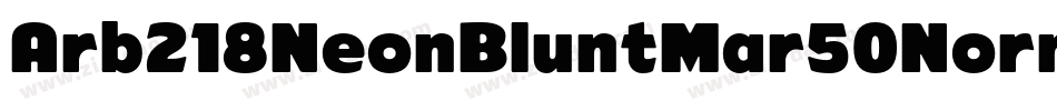 Arb218NeonBluntMar50NormalItalic-nnYV字体转换