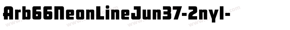 Arb66NeonLineJun37-2nyl字体转换