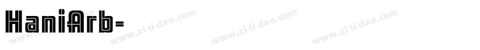 HaniArb字体转换
