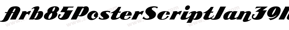 Arb85PosterScriptJan39Normal-vrZM字体转换