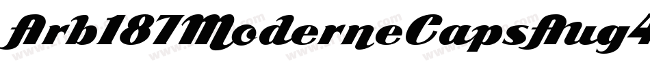 Arb187ModerneCapsAug47CasNormal-RqPE字体转换