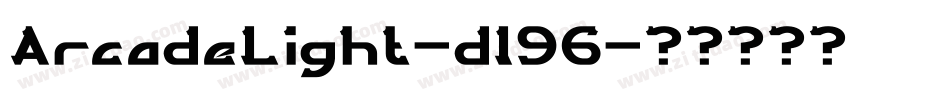 ArcadeLight-d196字体转换