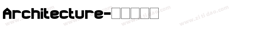 Architecture字体转换