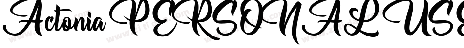 Actonia-PERSONAL-USE字体转换