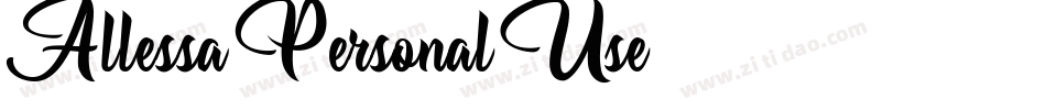Allessa-Personal-Use字体转换