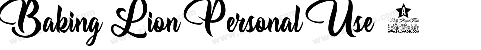 Baking-Lion-Personal-Use-2字体转换