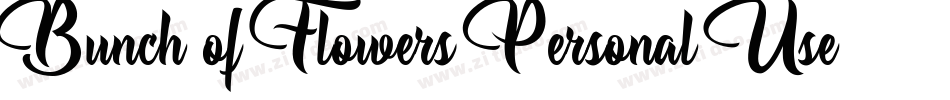 Bunch-of-Flowers-Personal-Use-2字体转换