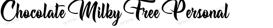 Chocolate-Milky-Free-Personal-2字体转换