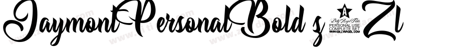 JaymontPersonalBold-z2Zl字体转换