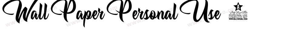 Wall-Paper-Personal-Use-2字体转换