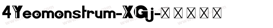 4Yeomonstrum-XGj字体转换