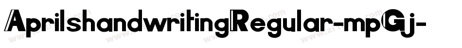 AprilshandwritingRegular-mpGj字体转换