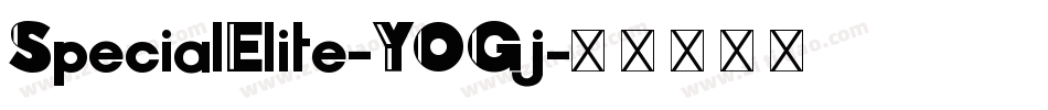 SpecialElite-YOGj字体转换