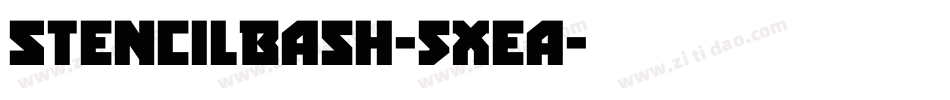 StencilBash-5Xea字体转换