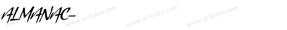 ALMANAC字体转换