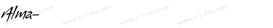 Alma字体转换