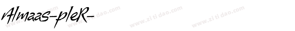 Almaas-pleR字体转换